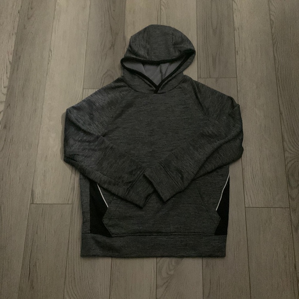 Place Sport grey striped hoodie for kids